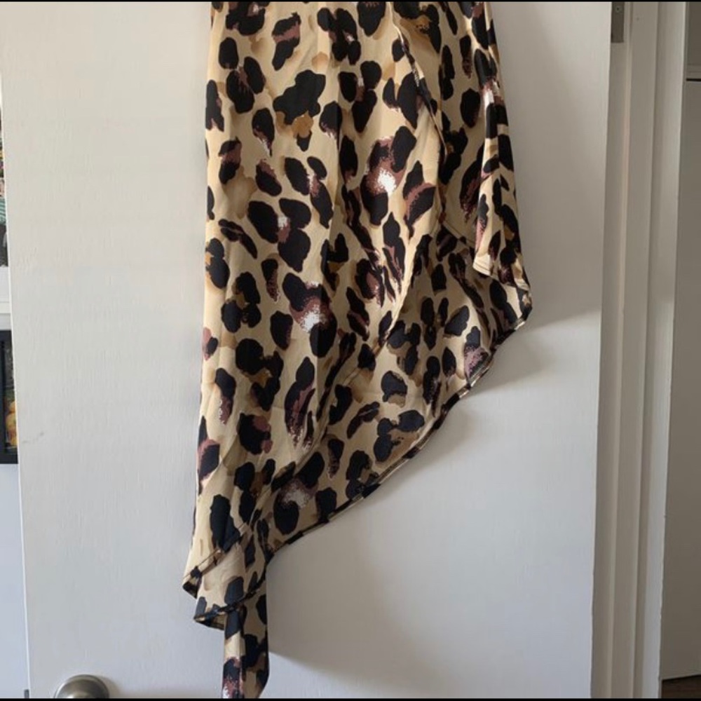 Asymmetrical Leopard Skirt